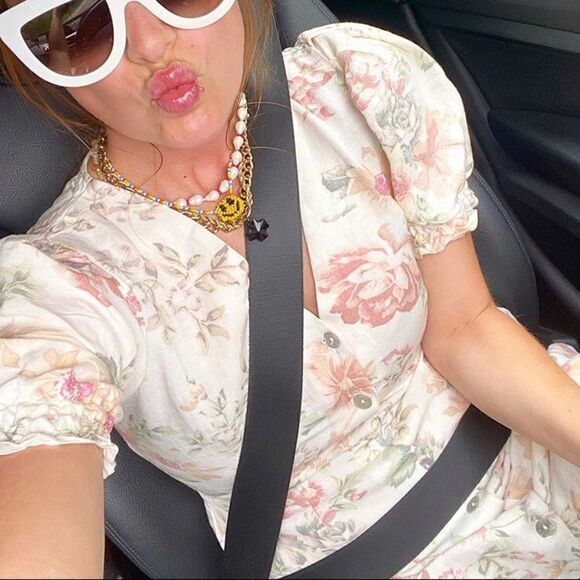 Pastel colors floral print dress H&M - Picture 5 of 11